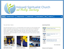 Tablet Screenshot of holywellspiritualistchurch.co.uk